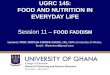 UGRC 145: FOOD AND NUTRITION IN EVERYDAY LIFE · UGRC 145: FOOD AND NUTRITION IN EVERYDAY LIFE ... i. prevent or cure many diseases (cancer) ii. cleanse the body ... – Reducing