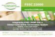 Integrating FSSC 22000 into a Global Food Safety ...· Global Food Safety Governance System DANONE
