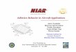 RESEARCH / DESIGN / TESTING / CERTIFICATION Adhesive ... · NATIONAL INSTITUTE FOR AVIATION RESEARCH Wichita State University Program Overview • Coupon Level Testing – Investigation