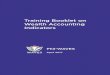 Training Booklet on Wealth Accounting Indicators · 1 WB Consultant Mr. Raymundo J. Talento as the technical editor. Training Booklet on Wealth Accounting Indicators2 ... prospects