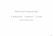 Modal and temporal logic - Homepages of UvA/FNWI … · 2014-10-28 · Modal and temporal logic ... Proposition 1 Let C 1 and C 2 be classes of frames. If C 1 C ... Proposition 10