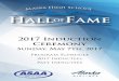2017 Induction Ceremony - Alaska High School Hall …alaskahalloffame.org/wp-content/uploads/2017-hall-of-fame-program.pdf · 2017 Induction Ceremony Sunday, May 7th, 2017 Program