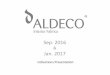 Sep. 2016 Jan. 2017 - belbol.cobelbol.co/.../uploads/2016/10/Aldeco-presentation-sep16_jan17.ppt.pdf · Jacquard Chenille Competitive Prices Contract Friendly 140 cm Wide > 50.000