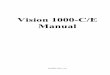 Vision 1000-C/E Manual - adms.fnal.gov · The Vision 1000-C/E is a self contained RGA system for sampling directly from a CVD or Etch process chamber. It consists of five main parts