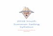 2018 Youth Summer Sailing Syllabus - sailmv.org · 2018 Youth Summer Sailing Syllabus ... 2. Sail from a beam reach to beam reach through close reach and close haul ... 2. Line Bias
