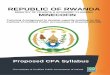 REPUBLIC OF RWANDA - iCPAR - Institute of … · MINECOFIN Proposed CPA ... describe and discuss aspects of the law relating to negotiable • instruments and insurance ... • Substance