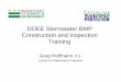 DOEE Stormwater BMP Construction and Inspection Training · DOEE Stormwater BMP Construction and Inspection Training ... Does the waterproofing system require an applicator ... DOEE