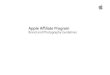 Apple Aﬃliate Program .Apple Aﬃliate Program Brand and Photography Guidelines 12 Your Content