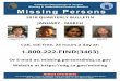 January - March 2018 - Quarterly Bulletin - Missing ... QB 2018 ADA_0.pdf · BUREAU OF CRIMINAL INFORMATION AND ANALYSIS MISSING CHILDREN CLEARINGHOUSE ... Heidi Charlliz Cedillo