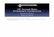 couple - Greenlight Capital · This is the 19th Annual SohnInvestment Conference. The first time Ispoke here was in 2002. It ... A couple weeks ago, we wrote in our quarterly letter
