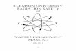 CLEMSON UNIVERSITY RADIATION SAFETYmedia.clemson.edu/research/safety/comp_ehs/Ch19 Rad Manual 2011… · clemson university radiation safety and waste management manual ... radiation