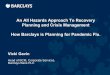 An All Hazards Approach To Recovery Planning and Crisis ... · An All Hazards Approach To Recovery Planning and Crisis Management ... • Structured analysis of the ... An All Hazards