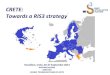 CRETE: Towards a RIS3 strategy - STEP-C · CRETE: Towards a RIS3 strategy Heraklion, Crete, ... ICT AND TELEMATICS ... SWOT ANALYSIS STRENGHTS