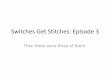 Switches Get Stitches: Episode 3 - Black Hat · Last episode on switches get stitches… ... I’m done. Siemens Scalance ... It used to mean a gift left to the next generation