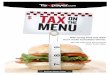 Why taxing food and drink won’t make Canadians thinner. on the Menu - English (final).pdf · a national taxpayers organization. ... Part IV: Food Taxes are Unpopular ... Glen “The
