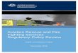 Aviation Rescue and Fire Fighting Services … ·  1 Aviation Rescue and Fire Fighting Services Regulatory Policy Review . Public Consultation Paper 