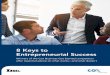 8 Keys to Entrepreneurial Success - Small Business … beware of the risk of well-intentioned friends or partners, who— often inspired by your enthusiasm—muddy the waters by offering