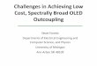 Challenges in Achieving Low Cost, Spectrally Broad … · Challenges in Achieving Low Cost, Spectrally Broad OLED ... C.Moon et al., Chem. Mater. ... Challenges in Achieving Low Cost,