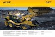Specalog for 428F Backhoe Loader AEHQ6812-01 · or the Cat C4.4 Turbocharged After Cooled engine that meets Stage IIIA EU emission Directive 2004/26/EC. A choice of power rating