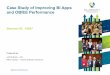 Case Study of Improving BI Apps and OBIEE .Case Study of Improving BI Apps and OBIEE Performance