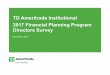 2017 Financial Planning Program Directors Survey · 2017 Financial Planning Program Directors Survey . ... Through its Generation Next programming and ... purpose of its first survey