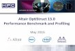 Altair OptiStruct 13.0 Performance Benchmark and .4 OptiStruct by Altair • Altair OptiStruct –