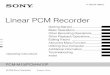 Linear PCM Recorder - University of Minnesota Manual.pdf · Techniques for Better Recording ... The PCM-M10/PCM-M10P linear PCM recorder allows you to enjoy high-quality recording