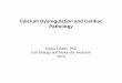 Calcium Dysregulation and Cardiac Pathologynjms.rutgers.edu/.../documents/Calciumdysregulation_2015.pdf · Calcium Dysregulation and Cardiac Pathology ... Ca2+ is a major intracellular