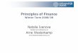 Principles of FinancePrinciples of Finance - …homepage.univie.ac.at/arne.westerkamp/PoF2008WS/... · Mean-variance portfolio ... (worldbank) Source: SIFMA (2006) 10. Important stock