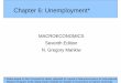 MACROECONOMICS Seventh Edition N. Gregory .N. Gregory Mankiw Chapter 6: ... Unions exercise monopoly