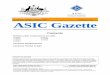 Published by ASIC ASIC Gazettedownload.asic.gov.au/media/1307887/A011_10.pdf · You can find the current registration status of Australian companies and schemes at www ... A. C. CONSULTANCY