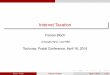 Internet Taxation - IDEIidei.fr/.../files/IDEI/documents/conf/LaPoste_2016/Slides/bloch.pdf · Internet Taxation Francis Bloch ... This is a general project but the ﬁrst action