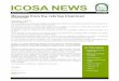 ICOSA NEWS - Australian Islamic College · ICOSA NEWS In This Issue Message from ... The Year 8 English class is reducing electronic waste by starting a new project ... A sample of