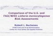 Comparison of the U.S. and FAO/WHO Listeria …jifsan.umd.edu/docs/csljifsan2003/robert_buchanan_2003.pdf · FAO/WHO Listeria monocytogenes Risk Assessments Robert L. Buchanan DHHS