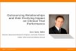 Outsourcing Relationships and their Evolving Impact … · Outsourcing Relationships and their Evolving Impact ... Ken Getz, MBA Director, Sponsored ... Tufts CSDD 2011 analysis of