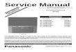 ORDER NO. MTNC020517A1 B2 Service Manual - …diagramasde.com/diagramas/otros2/Panasonic+PT-53WX52F+Chassis… · Included in this manual are disassembly procedures, and a complete