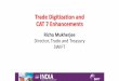 Trade Digitization and CAT 7 Enhancements - baft.org · Trade Digitization and CAT 7 Enhancements Richa Mukherjee ... FIN messages peak day ... ISO 20022 tsmt Trade Services Utility