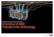 Edoardo Siano and Victor Khuboni , May 2013 …FILE/Overview+of+Transformer+technology.pdf · transformer manufacturing Asea Brown Boveri Ansaldo/Ital Trafo GE, USA National Industri