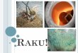 RAKU - Castle High .pdf · EQUIPMENT Raku kiln (Claydogs) Propane tank Pyrometer Gloves Combustible