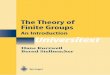 The Theory of Finite Groups: An Introduction …web.math.ku.dk/~olsson/manus/GruFus/Kurzweil... · The Theory of Finite Groups An Introduction. Hans Kurzweil Bernd Stellmacher Institute