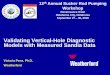 Validating Vertical-Hole Diagnostic Models with Measured Sandia …€¦ · Validating Vertical-Hole Diagnostic Models with Measured Sandia Data Victoria Pons, Ph.D. Weatherford
