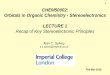 1 CHEM50002: Orbitals in Organic Chemistry ... · Hyperconjugation / s-conjugation