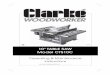 CTS10C Clarke Table Saw Manual · Thank you for purchasing your new CLARKE 10” TABLE SAW, which is designed for DIY, and hobby use ONLY. Before attempting to …