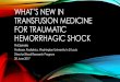 WHAT’S NEW IN TRANSFUSION MEDICINE FOR …rdcr.org/wp-content/uploads/2017/07/12-Spinella-THOR-2017... · TRANSFUSION MEDICINE FOR TRAUMATIC HEMORRHAGIC SHOCK Phil Spinella Professor,