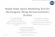 Rapid State Space Modeling Tool for Rectangular Wing ... · AIAA Modeling and Simulation Technologies Conference, Jan 5-9, 2015 ... Tool for Rectangular Wing Aeroservoelastic Design
