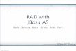 RAD with JBoss AS · RAD with JBoss AS Rails : Sinatra : Rack : Grails : Roo : ... –Unique template system based on Groovy. ... •Remove slf4j-api-1.6.1.jar