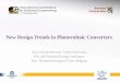 New Design Trends in Photovoltaic Converters Inverter overview of improvements cost improvements active components approximate efficiencies ... Vertical axis two axes polar axis +