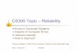 CS305 Topic – Reliabilityweb.cecs.pdx.edu/~harry/ethics/slides/reliability.pdf · Ethics – Spring 2010 Reliability 1 CS305 Topic – Reliability ... Amazon Case Analysis ... Airbus