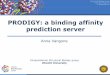PRODIGY: a binding affinity prediction server · Structural Biology Group a.vangone@uu.nl Anna Vangone Computational Structural Biology group Utrecht University PRODIGY: a binding