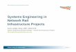 Systems Engineering in Network Rail Infrastructure Projects · Systems Engineering in Network Rail Infrastructure Projects Kevin Gedge CEng, MIET, MINCOSE ... railway infrastructure